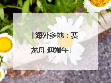 海外多地：赛龙舟 迎端午
