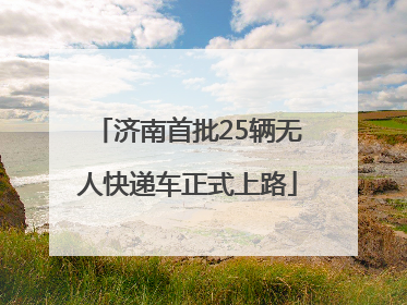 济南首批25辆无人快递车正式上路