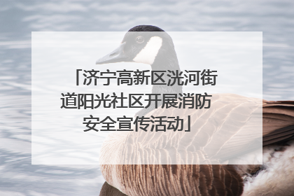 济宁高新区洸河街道阳光社区开展消防安全宣传活动