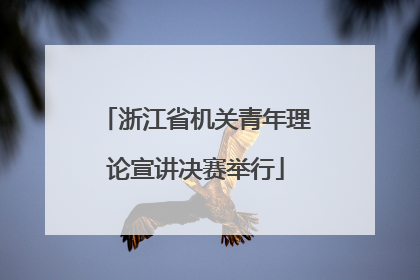 浙江省机关青年理论宣讲决赛举行