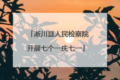 淅川县人民检察院开展七个一庆七一