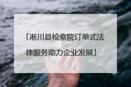 淅川县检察院订单式法律服务助力企业发展