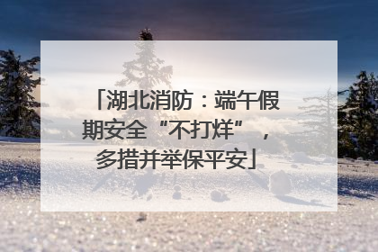 湖北消防：端午假期安全“不打烊”，多措并举保平安