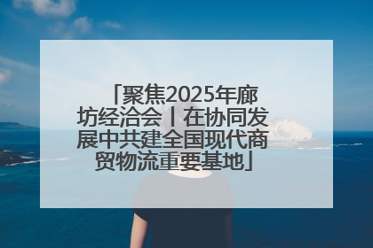 聚焦2025年廊坊经洽会丨在协同发展中共建全国现代商贸物流重要基地