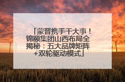 蒙晋携手干大事！锦颐集团山西布局全揭秘：五大品牌矩阵+双轮驱动模式