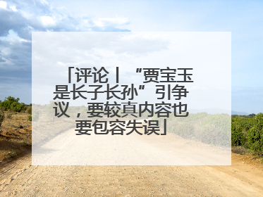 评论丨“贾宝玉是长子长孙”引争议，要较真内容也要包容失误