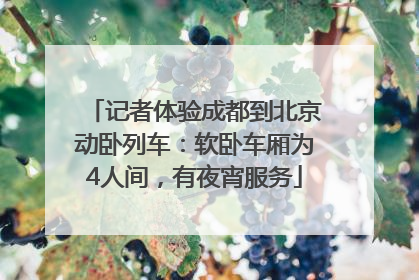 记者体验成都到北京动卧列车：软卧车厢为4人间，有夜宵服务