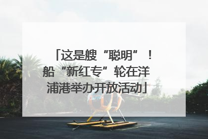 这是艘“聪明”！船“新红专”轮在洋浦港举办开放活动