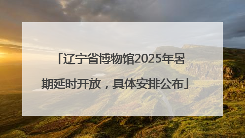 辽宁省博物馆2025年暑期延时开放，具体安排公布