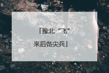 豫北“飞”来后备尖兵