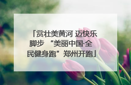 赏壮美黄河 迈快乐脚步 “美丽中国·全民健身跑”郑州开跑