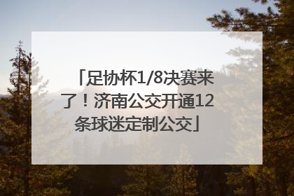 足协杯1/8决赛来了！济南公交开通12条球迷定制公交