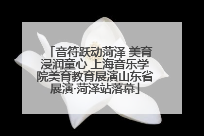 音符跃动菏泽 美育浸润童心 上海音乐学院美育教育展演山东省展演·菏泽站落幕