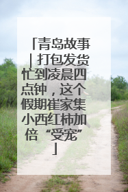 青岛故事｜打包发货忙到凌晨四点钟，这个假期崔家集小西红柿加倍“受宠”