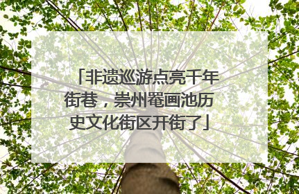 非遗巡游点亮千年街巷，崇州罨画池历史文化街区开街了