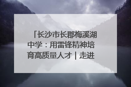 长沙市长郡梅溪湖中学：用雷锋精神培育高质量人才｜走进新时代“雷锋传人 长沙榜样”