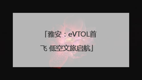 雅安：eVTOL首飞 低空文旅启航