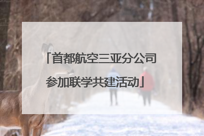 首都航空三亚分公司参加联学共建活动