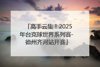 高手云集！2025年台克球世界系列赛-德州齐河站开赛