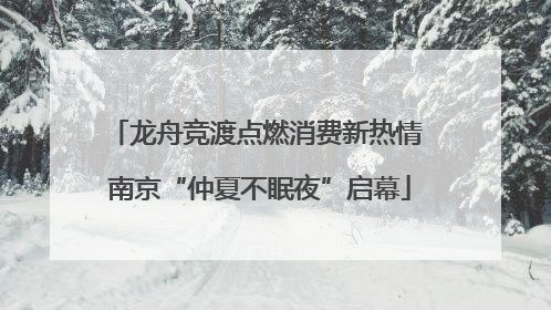 龙舟竞渡点燃消费新热情 南京“仲夏不眠夜”启幕