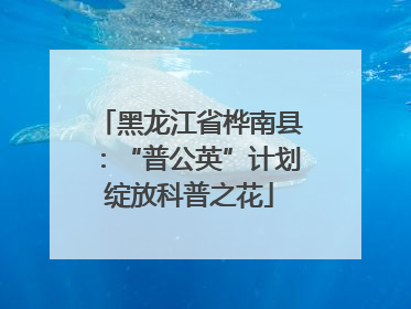 黑龙江省桦南县：“普公英”计划绽放科普之花