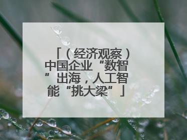 （经济观察）中国企业“数智”出海，人工智能“挑大梁”