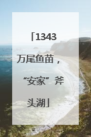 1343万尾鱼苗，“安家”斧头湖