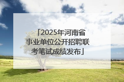 2025年河南省事业单位公开招聘联考笔试成绩发布