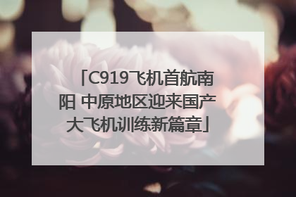 C919飞机首航南阳 中原地区迎来国产大飞机训练新篇章