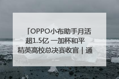 OPPO小布助手月活超1.5亿 一加杯和平精英高校总决赛收官｜通讯Plus·早报